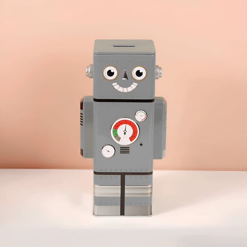 ROBOT SKARBONKA | JAKUB - Szary - Tirelire