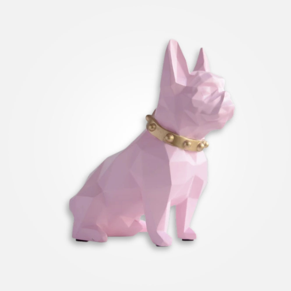 SKARBONKA BULDOG FRANCUSKI | HENRYK - Różowy / 19 x 20 cm