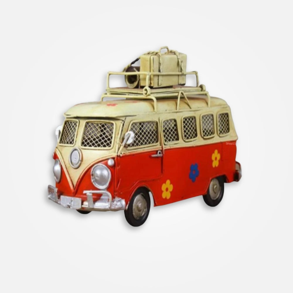 SKARBONKA CAMPER | KACPER - Czerwony / 17 x 7 cm / Metal