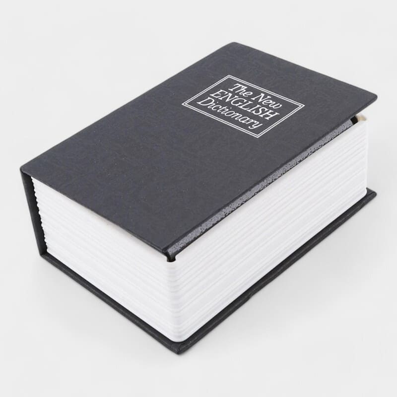 SKARBONKA KSIĄŻKA | LAURA - Czarny - Tirelire