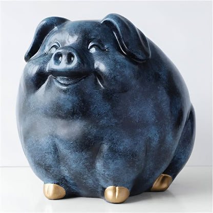 AAA.gigantyczna świnka skarbonka - Bleu marine - Tirelire