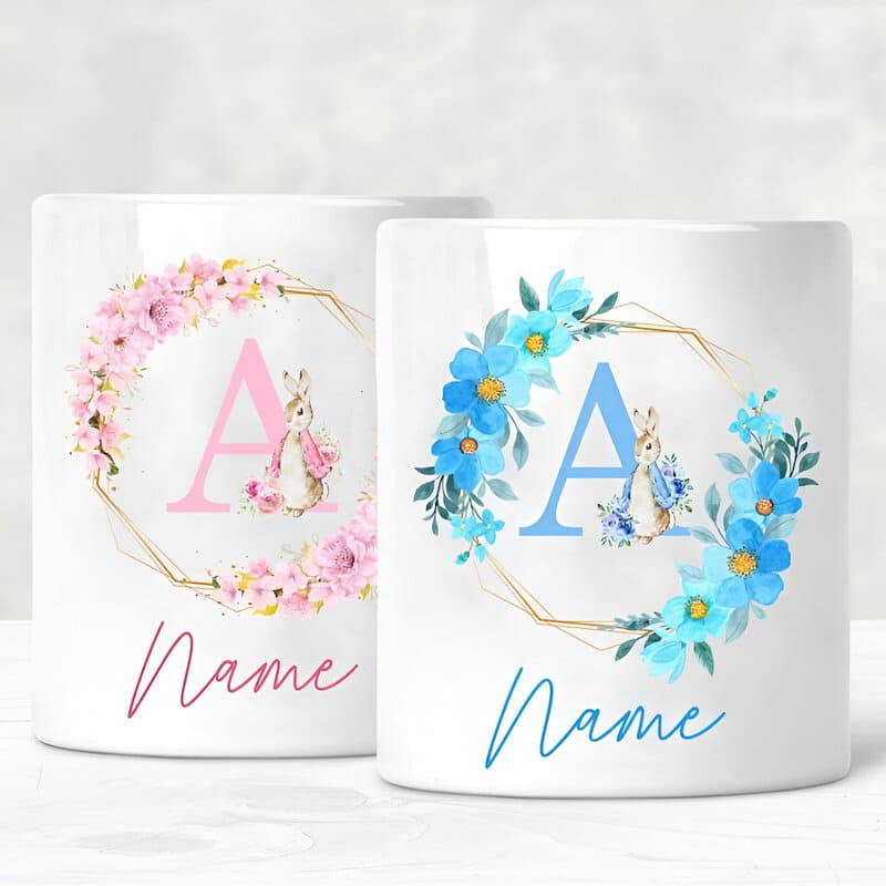 AAA.personalizowana skarbonka dla dziecka - A / Rose - Tirelire