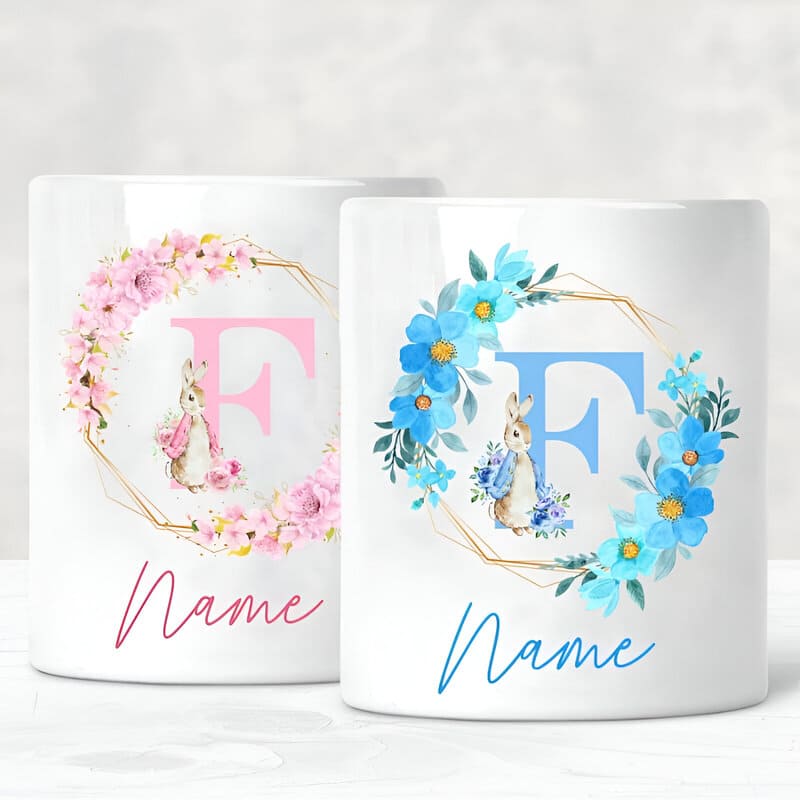 AAA.personalizowana skarbonka dla dziecka - F / Rose - Tirelire