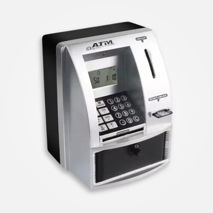 ATM BANKOMAT SKARBONKA | HUBERT - Srebrny / 16 x 13.5 cm