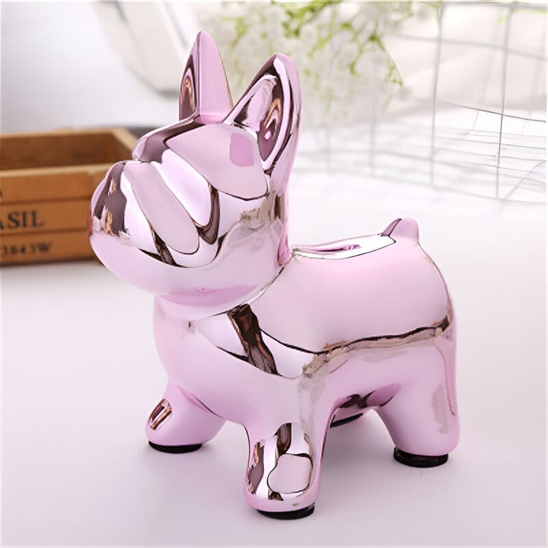 BULDOG SKARBONKA | DOMINIK - Różowy - Tirelire