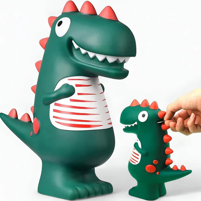 DINOZAUR SKARBONKA | FILIP - Zielony / 27 x 21 cm