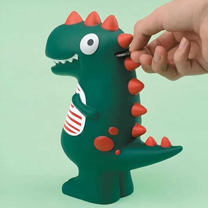 DINOZAUR SKARBONKA | FILIP - Zielony / 27 x 21 cm