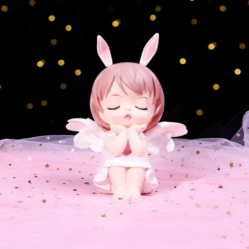 SKARBONKA ANIOŁEK - Różowy / 8.5 x 6 x 11.5 cm - Tirelire