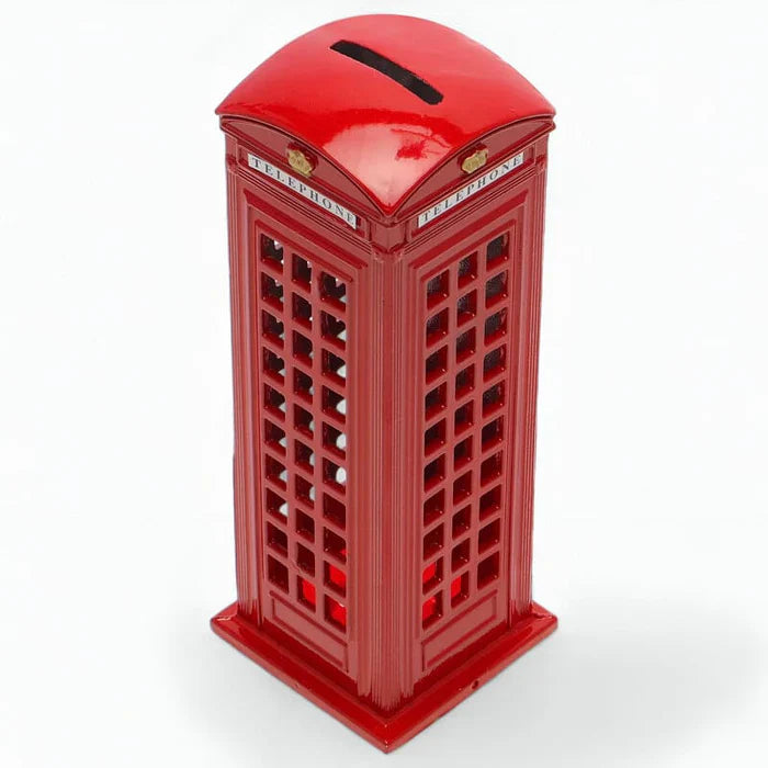 SKARBONKA BUDKA TELEFONICZNA LONDYN | BASIA - Czerwony / 18 x 4 cm / Metal