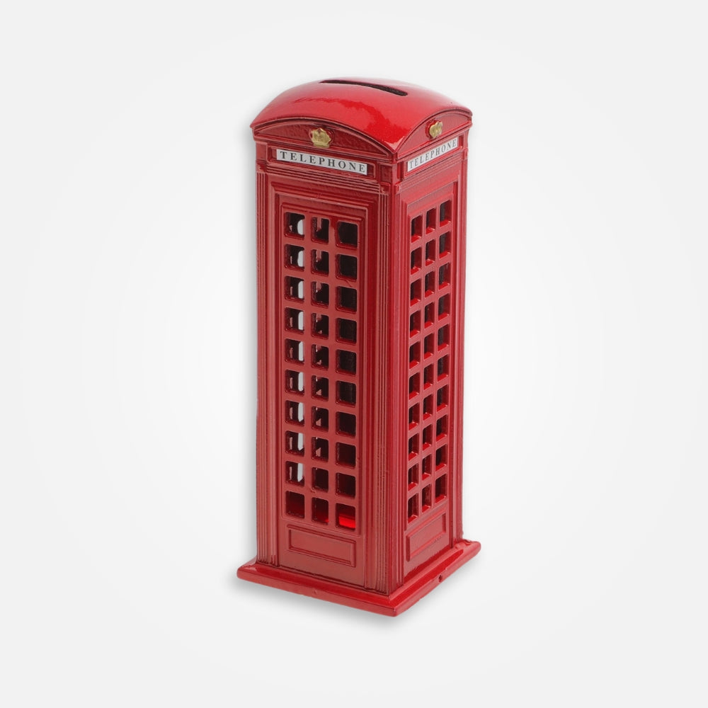 SKARBONKA BUDKA TELEFONICZNA LONDYN | BASIA - Czerwony / 18 x 4 cm / Metal