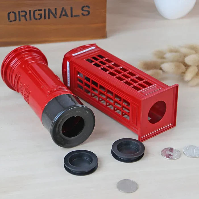 SKARBONKA BUDKA TELEFONICZNA LONDYN | BASIA - Czerwony / 18 x 4 cm / Metal