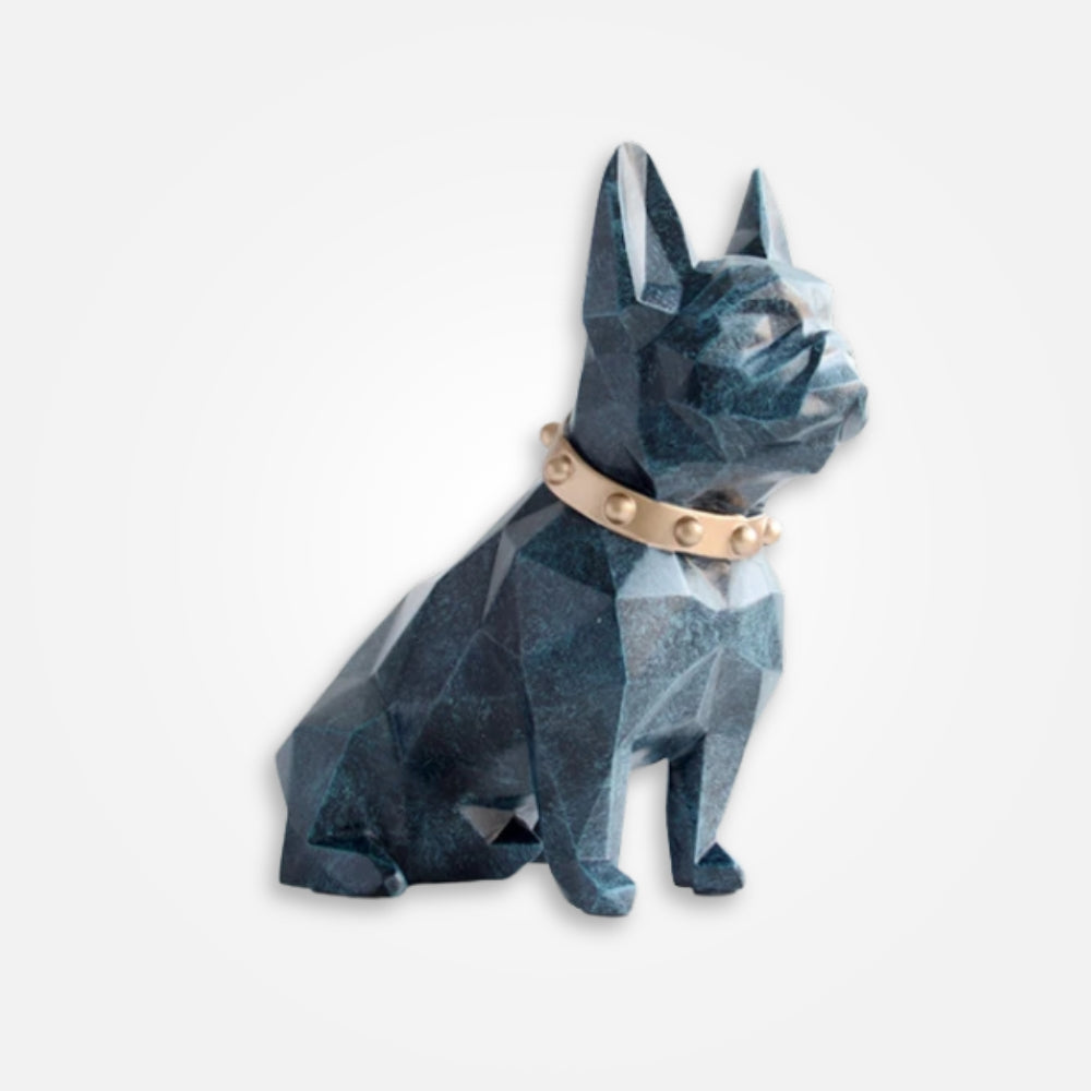 SKARBONKA BULDOG FRANCUSKI | HENRYK - Granatowy / 19 x 20 cm