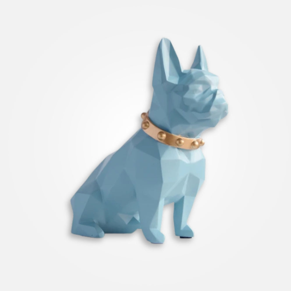 SKARBONKA BULDOG FRANCUSKI | HENRYK - Niebieski / 19 x 20 cm