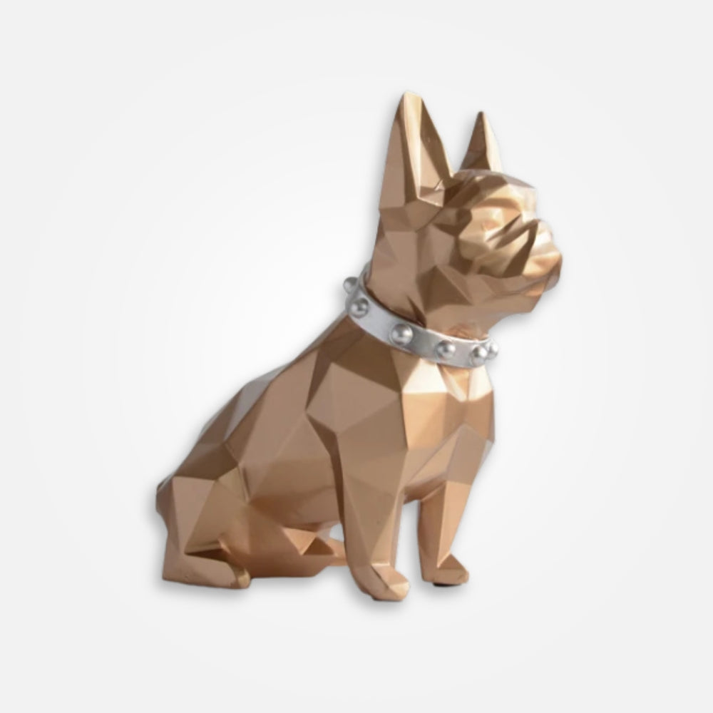 SKARBONKA BULDOG FRANCUSKI | HENRYK - Złoty / 19 x 20 cm