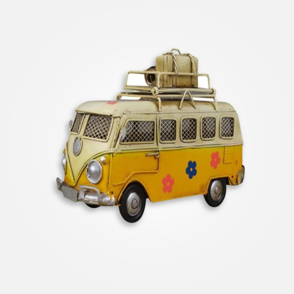 SKARBONKA CAMPER | KACPER - Zółty / 17 x 7 cm / Metal