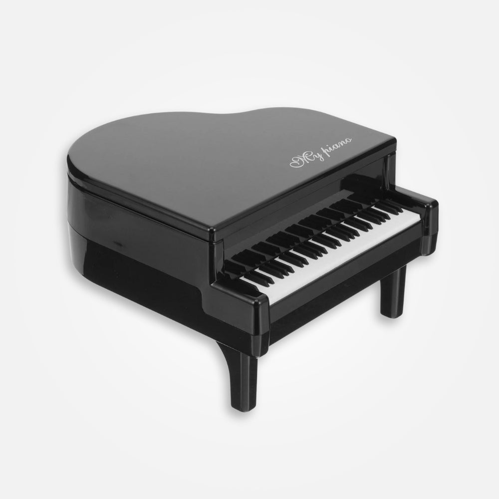 SKARBONKA FORTEPIAN | NINA - Czarny / 9.5 x 13.8 cm