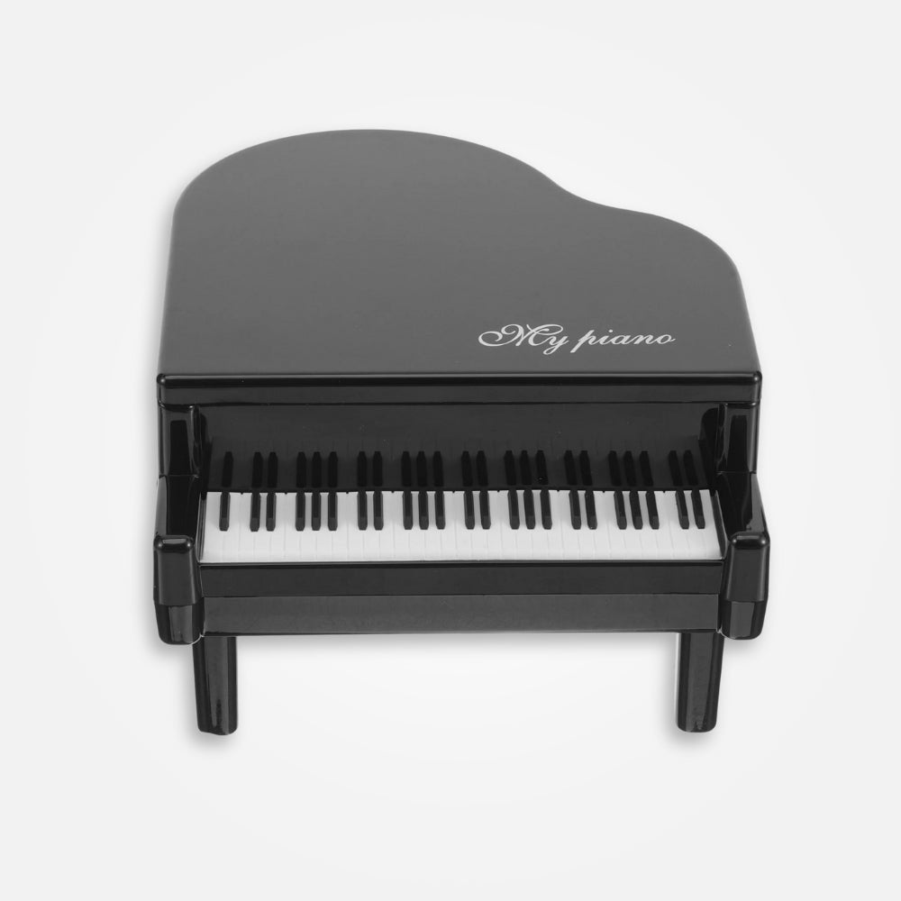 SKARBONKA FORTEPIAN | NINA - Czarny / 9.5 x 13.8 cm