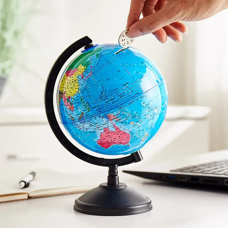 SKARBONKA GLOBUS - Średni - Tirelire