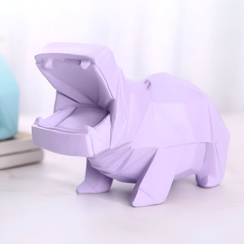 SKARBONKA HIPOPOTAM - Fioletowy - Tirelire