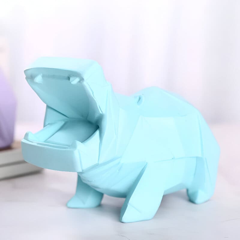 SKARBONKA HIPOPOTAM - Niebieski - Tirelire