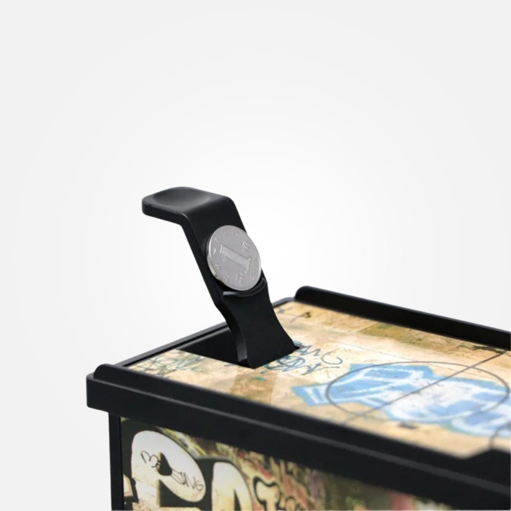 SKARBONKA KOSZYKÓWKA | NATAN - Czarny / 13 x 20.5 cm