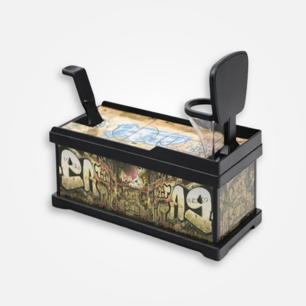 SKARBONKA KOSZYKÓWKA | NATAN - Czarny / 13 x 20.5 cm