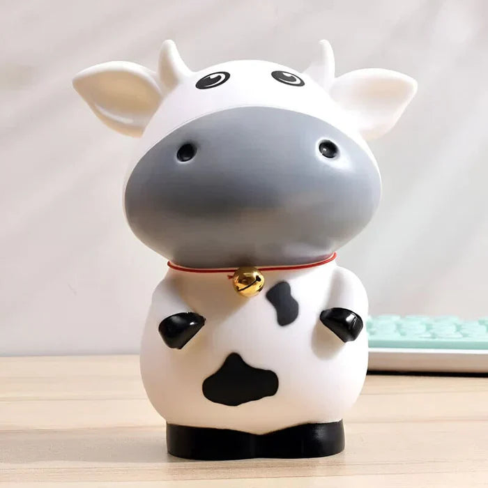 SKARBONKA KROWA | MARIA - Biały / 14 x 11 cm