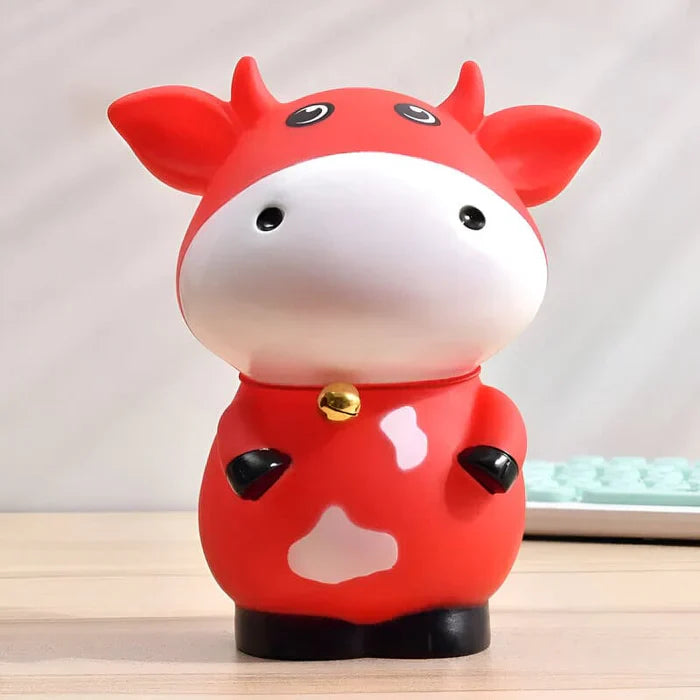 SKARBONKA KROWA | MARIA - Czerwony / 14 x 11 cm