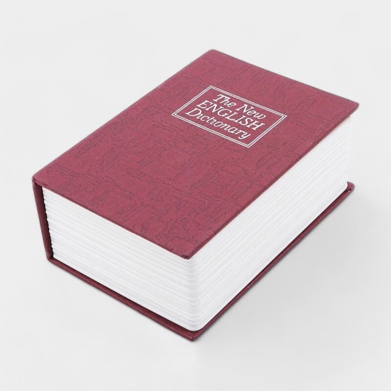 SKARBONKA KSIĄŻKA | LAURA - Czerwony - Tirelire