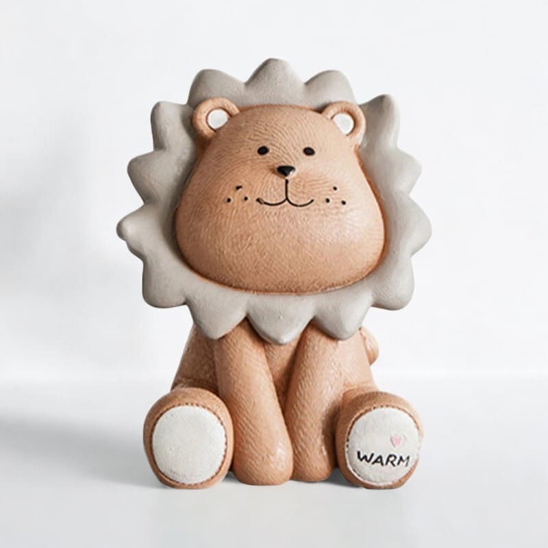 SKARBONKA LEW | ZUZANNA - Brązowy / Mały - Tirelire