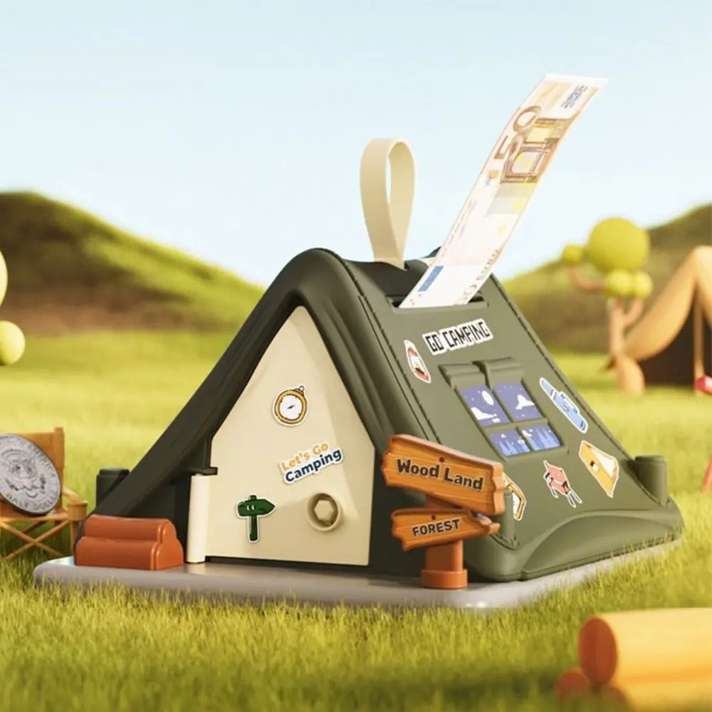 SKARBONKA NAMIOT | ADAM - Zielony / 17.5 x 22 cm