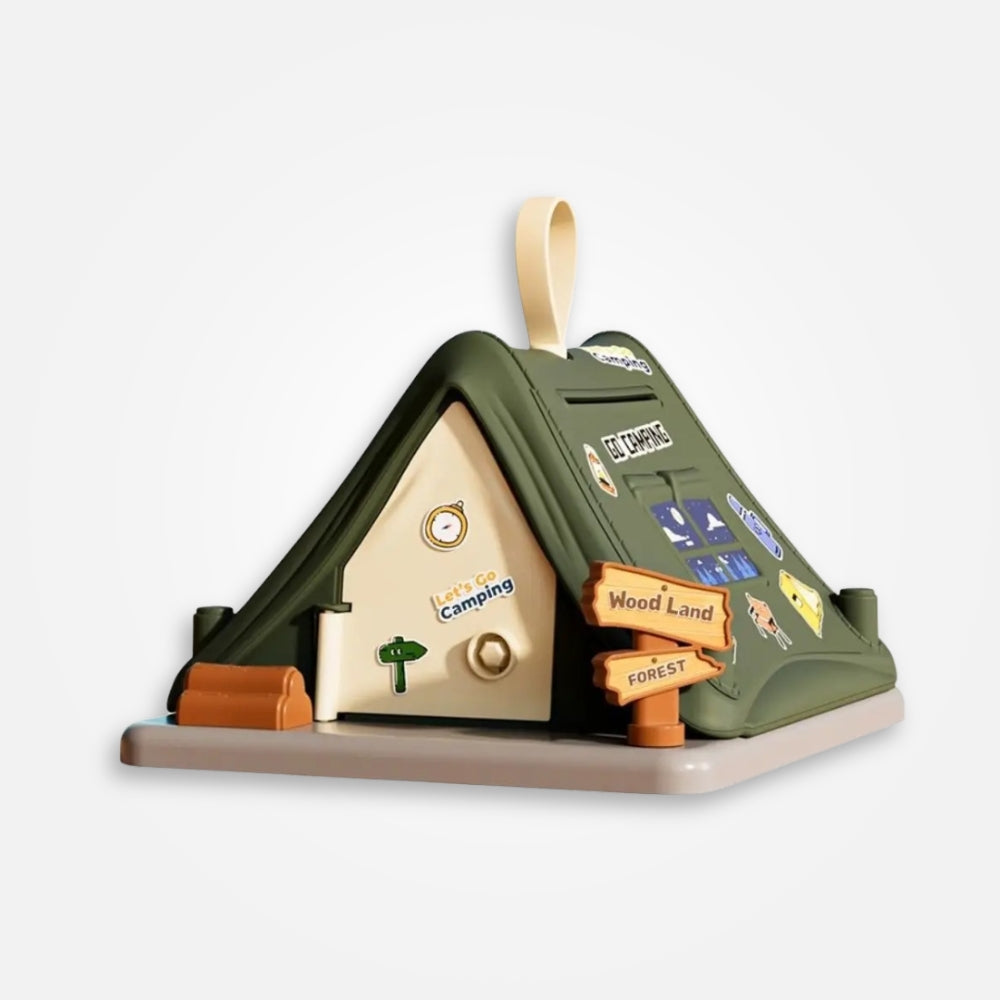 SKARBONKA NAMIOT | ADAM - Zielony / 17.5 x 22 cm