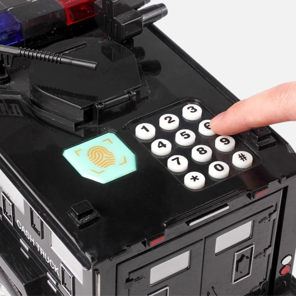 SKARBONKA POLICJA | NIKODEM - Czarny / 14.5 x 28.5 cm