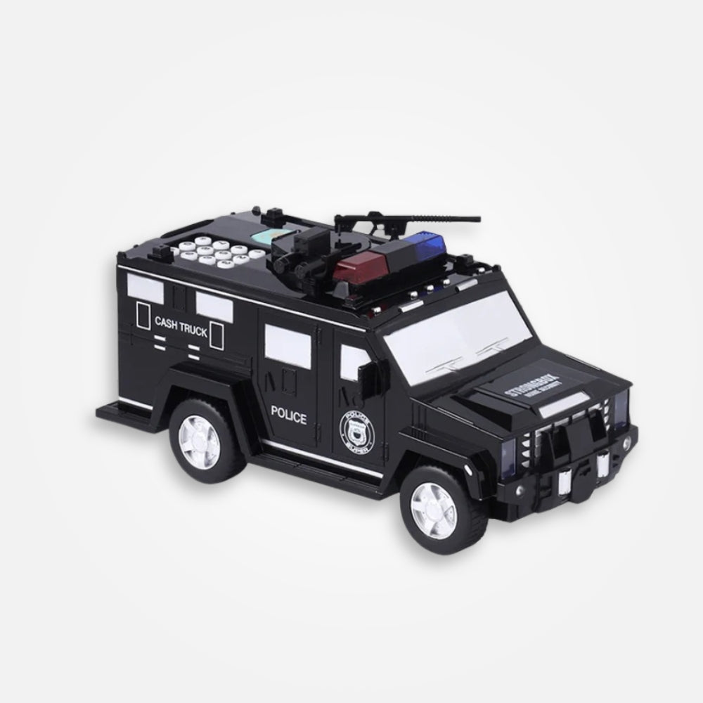 SKARBONKA POLICJA | NIKODEM - Czarny / 14.5 x 28.5 cm