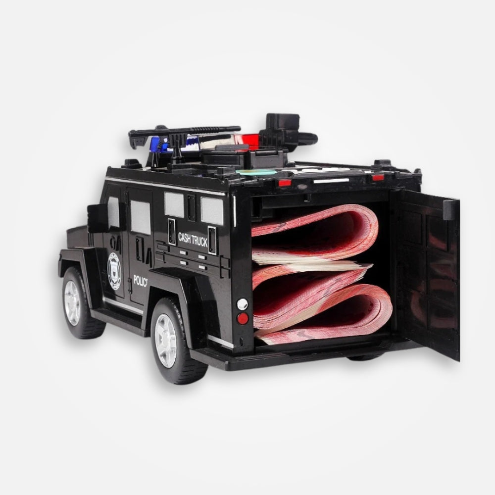 SKARBONKA POLICJA | NIKODEM - Czarny / 14.5 x 28.5 cm