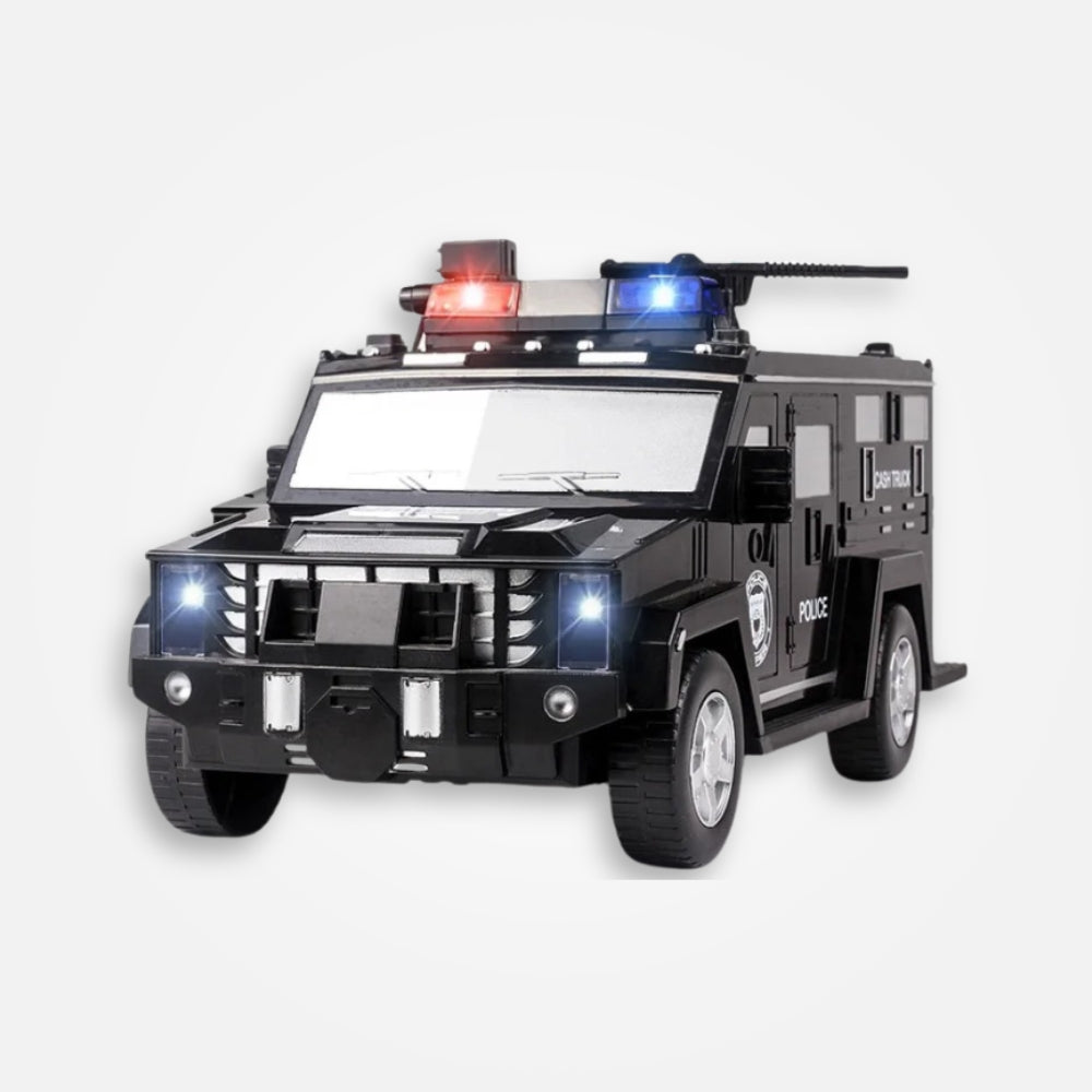 SKARBONKA POLICJA | NIKODEM - Czarny / 14.5 x 28.5 cm