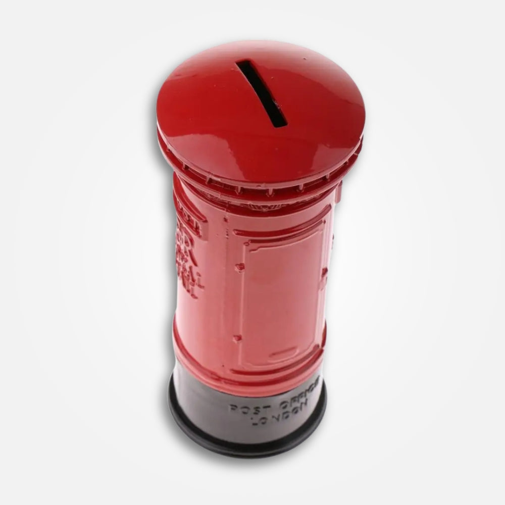 SKARBONKA SKRZYNKA POCZTOWA | TEODOR - Czerwony / 15 x 6 cm / Metal