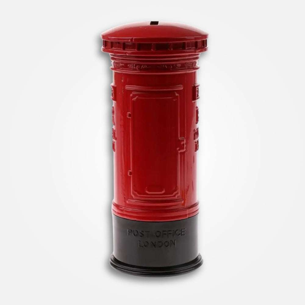 SKARBONKA SKRZYNKA POCZTOWA | TEODOR - Czerwony / 15 x 6 cm / Metal