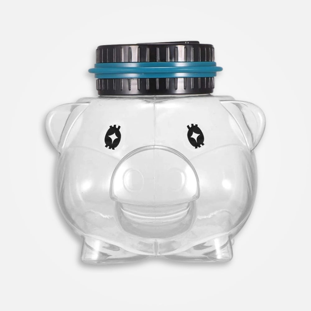 SKARBONKA ŚWINKA OTWIERANA | OSKAR - Biały / 14.5 x 14.5 cm