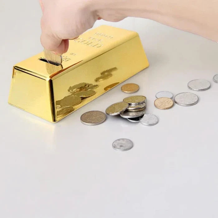 SKARBONKA SZTABKA ZŁOTA | TYMOTEUSZ - Zlota / 14.5 x 5.5