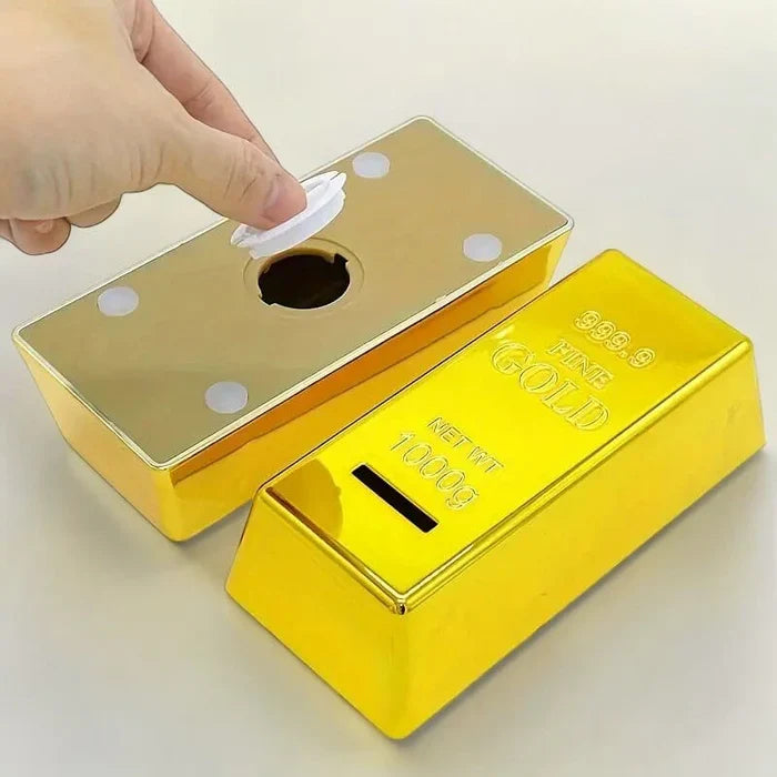 SKARBONKA SZTABKA ZŁOTA | TYMOTEUSZ - Zlota / 14.5 x 5.5