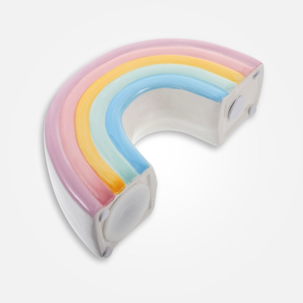 SKARBONKA TĘCZA | AGNIESZKA - Różowy / 6 x 17.8 cm / Ceramiczny