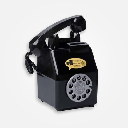 SKARBONKA TELEFON | ALICJA - Czarny / 16 x 10.5 cm