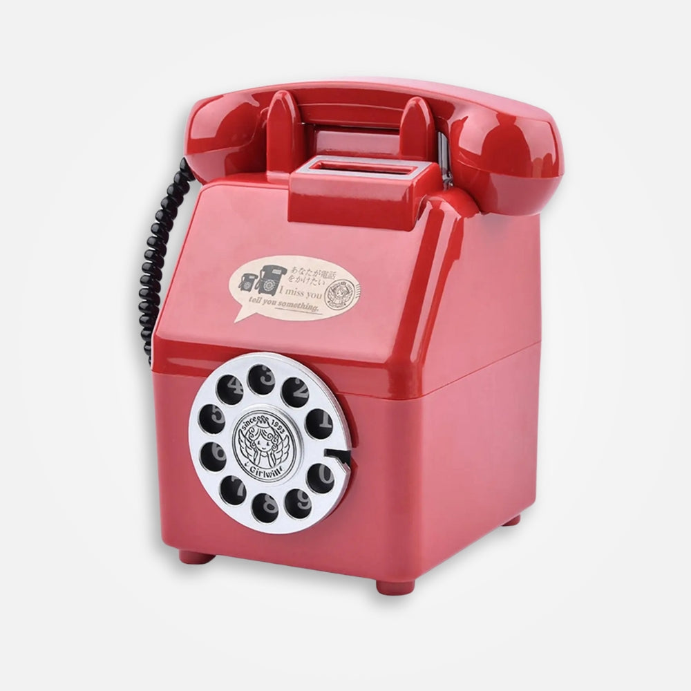 SKARBONKA TELEFON | ALICJA - Czerwony / 16 x 10.5 cm