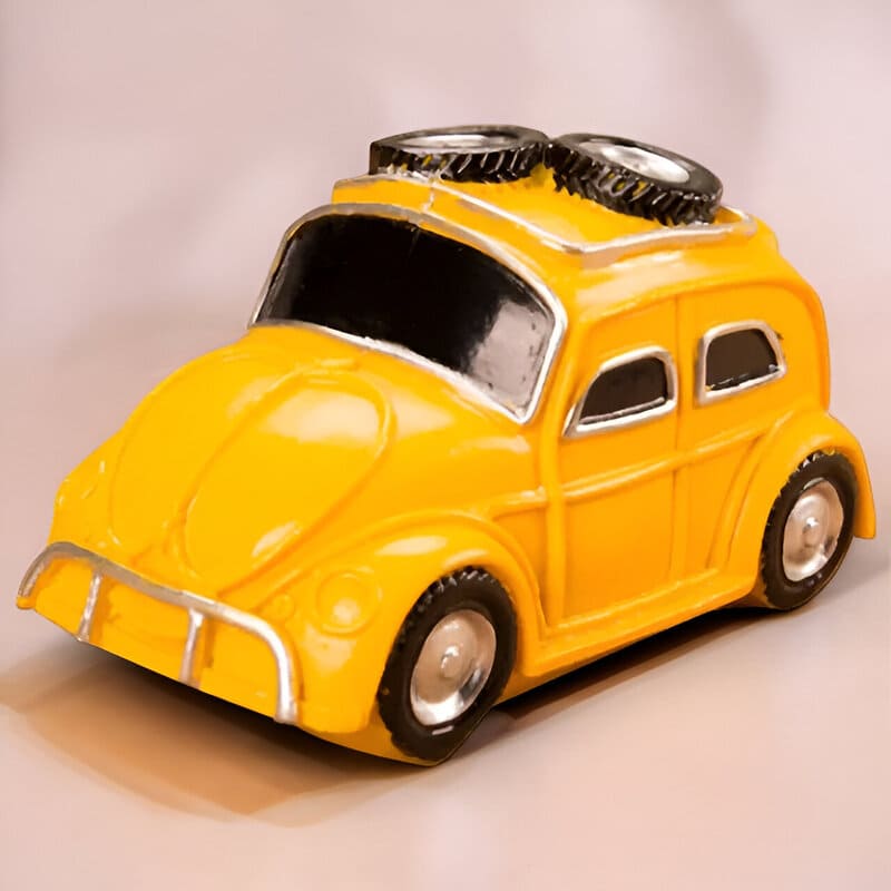 SKARBONKA W KSZTAŁCIE SAMOCHODU - Żółty - Tirelire