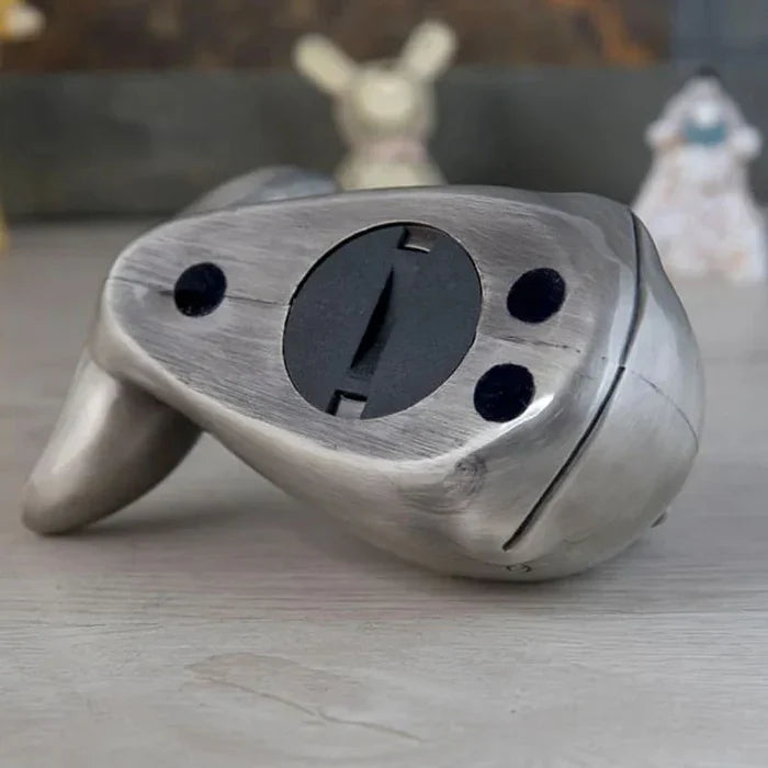 SKARBONKA WIELORYB | ADA - Srebrny / 7.5 x 12 cm / Metal