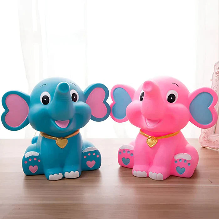 SŁONIK SKARBONKA | LILIANNA - Różowy / 17 x 24 cm