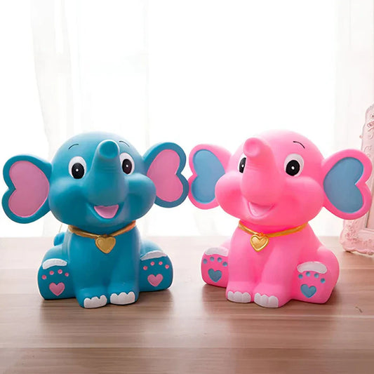 SŁONIK SKARBONKA | LILIANNA - Różowy / 17 x 24 cm