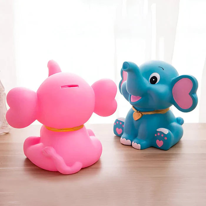 SŁONIK SKARBONKA | LILIANNA - Różowy / 17 x 24 cm